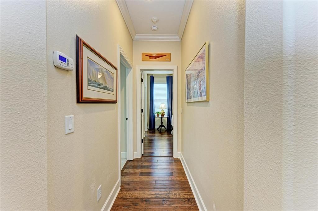 hallway leading to 2nd Bedroom and laundry room