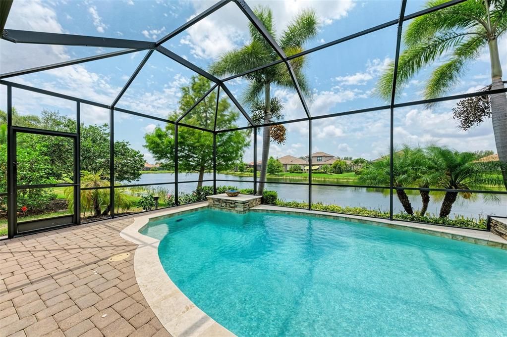 beautiful water views from Heated Saltwater pool and Lanai