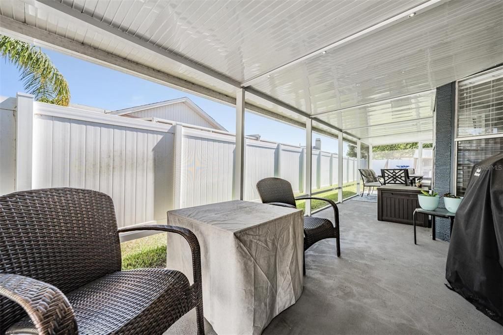Expansive screened-in porch during the day - what a wonderful place to start your morning
