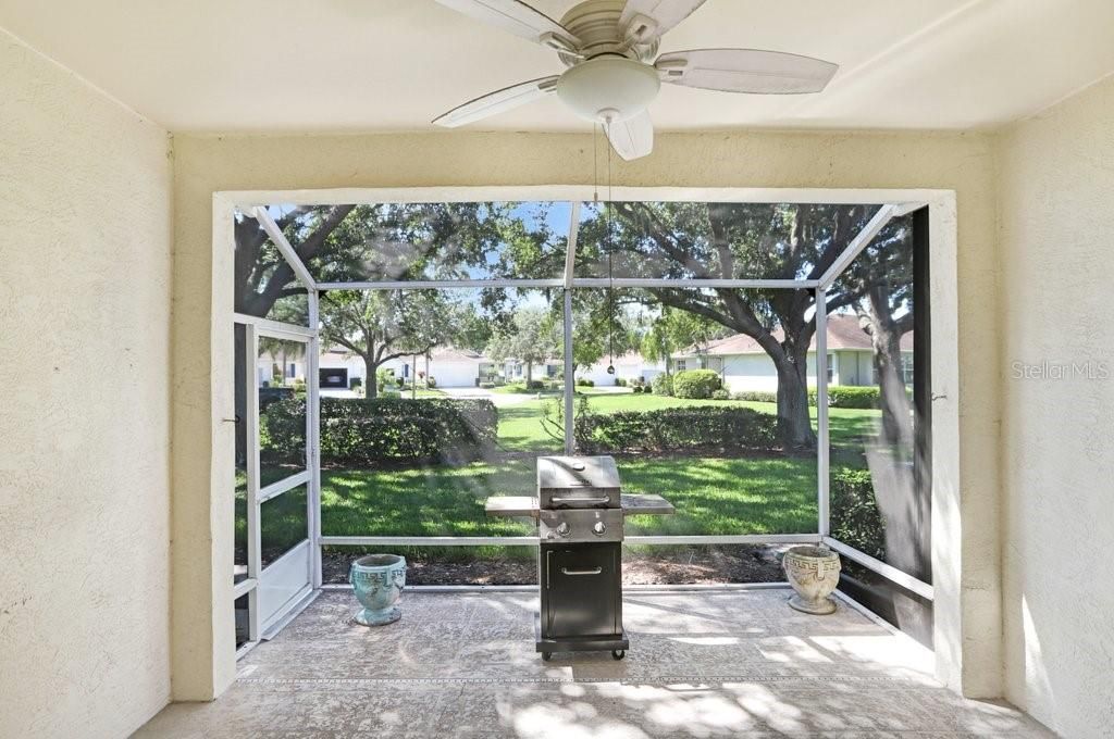 View from the Living Room to the Screened Lanai