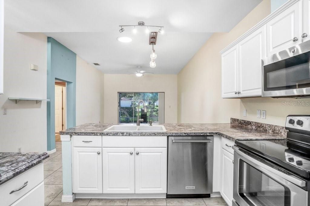 Kitchen with view to Living Room