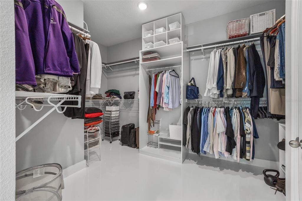 Primary walk-in closet