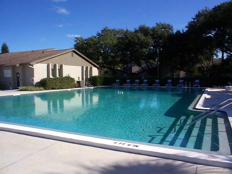 Oversized community swimming pool