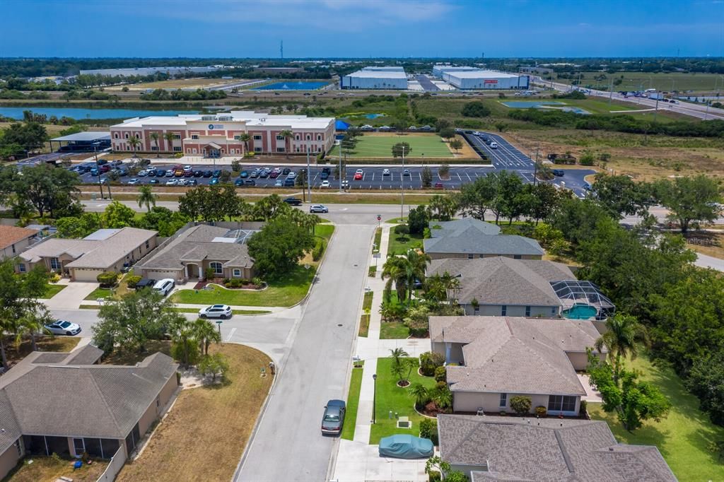 Manatee Charter School across the street