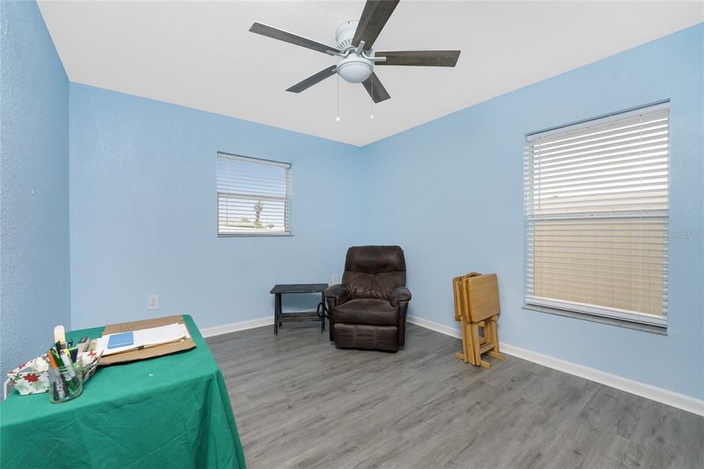 Bedroom #2 has new laminate flooring!