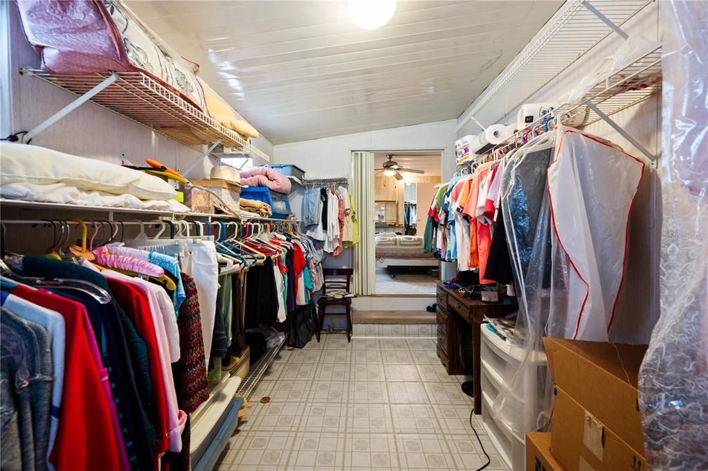 EXTRA LARGE walk in closet, or additional storage area