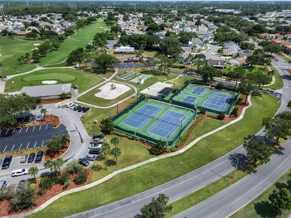 Aerial of Sport Courts