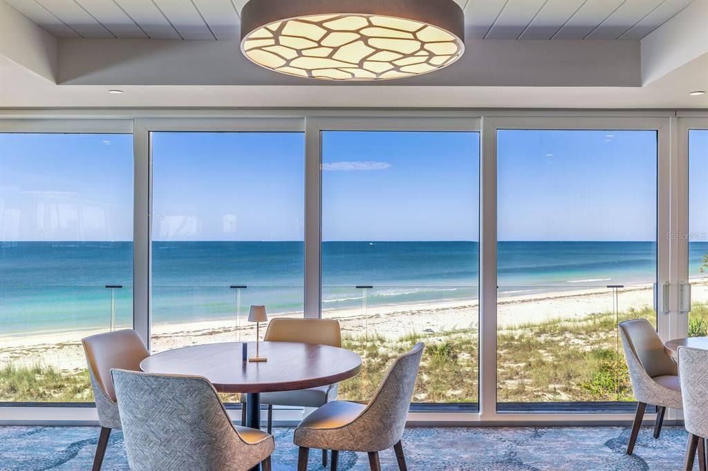 Second Floor Dining Room with the BEST BEACH VIEWS ON THE ISLAND!