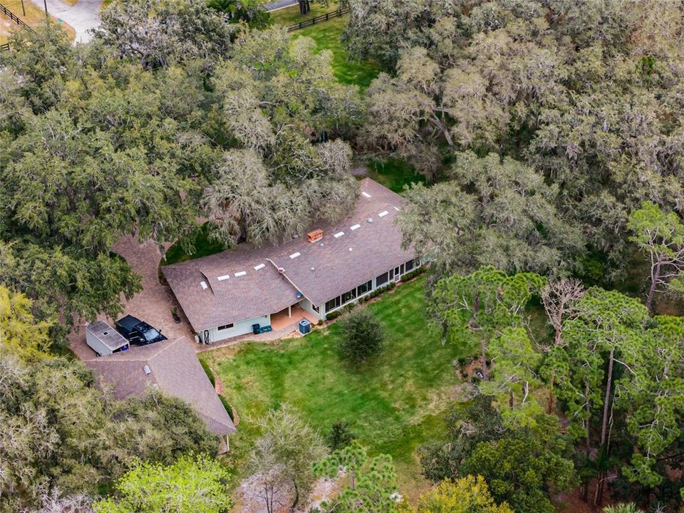 Ariel of the Back Yard and Roof of the House