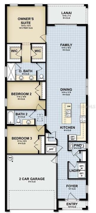 Active With Contract: $338,990 (3 beds, 2 baths, 1713 Square Feet)