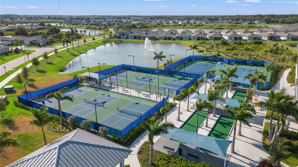 Pickleball, Bocce Ball and Tennis Courts