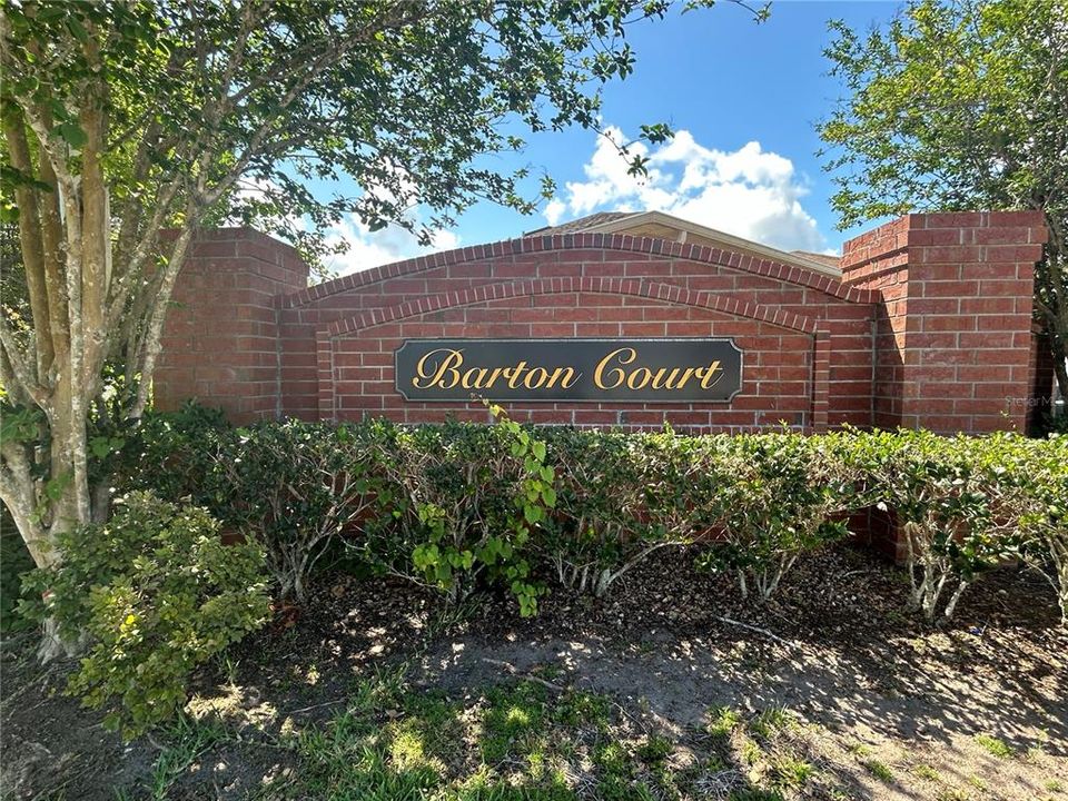 Barton Court - Entrance Monument