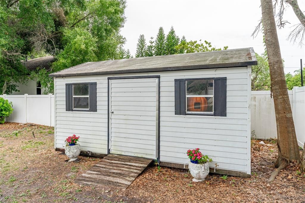 Storage Shed on property