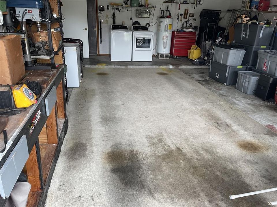 Assigned storage area in garage