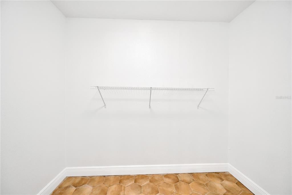 Large walk-in closet in the primary suite