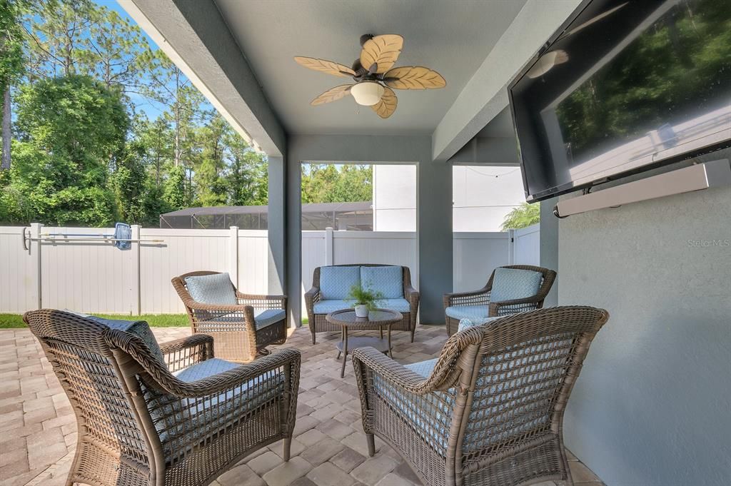 Covered Patio Sitting Area