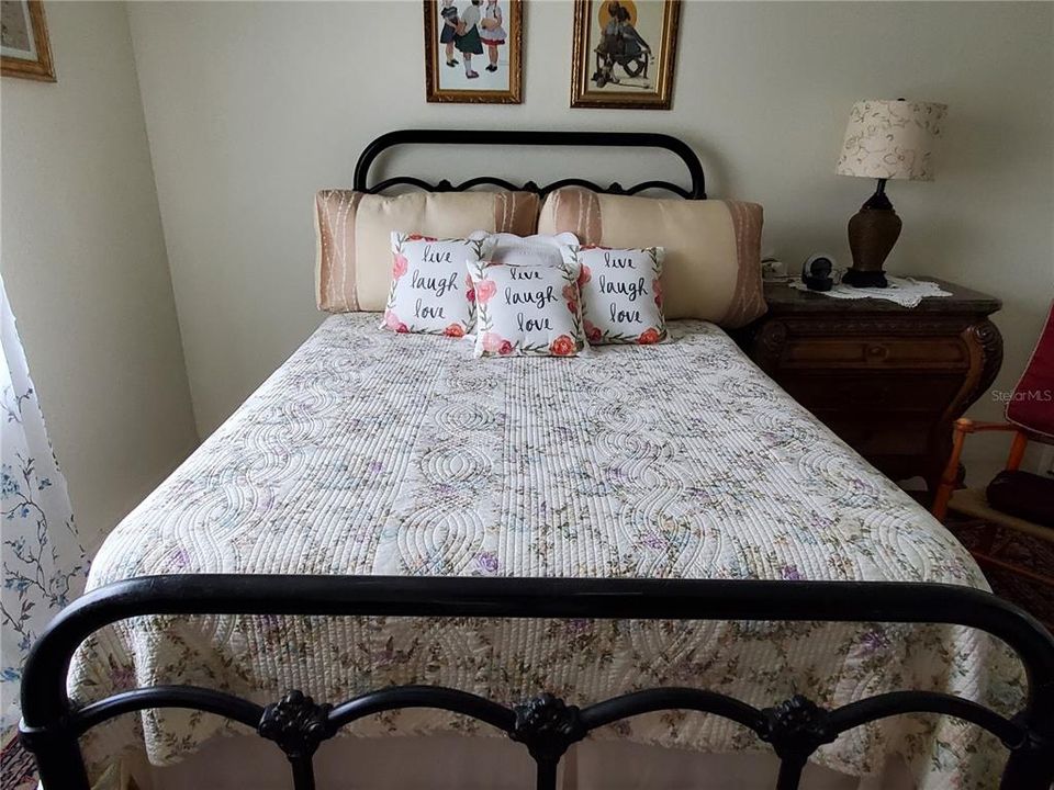 Queen size bed in Guest bedroom