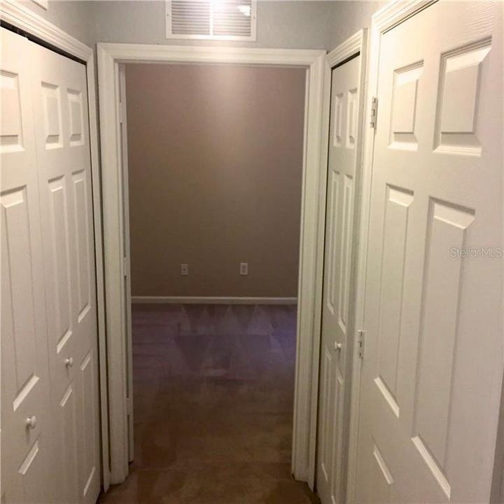 Hallway to second room