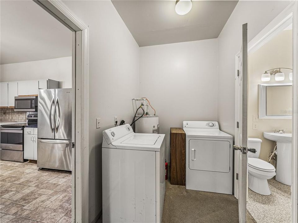 Laundry area in Guest House