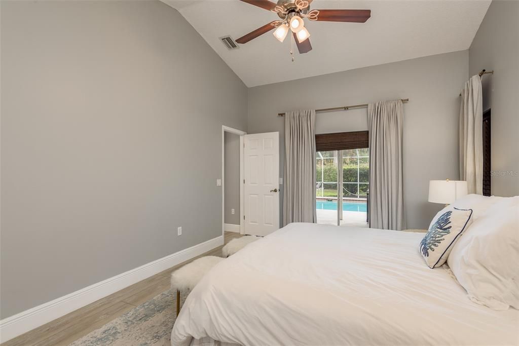 Master Suite with pool access