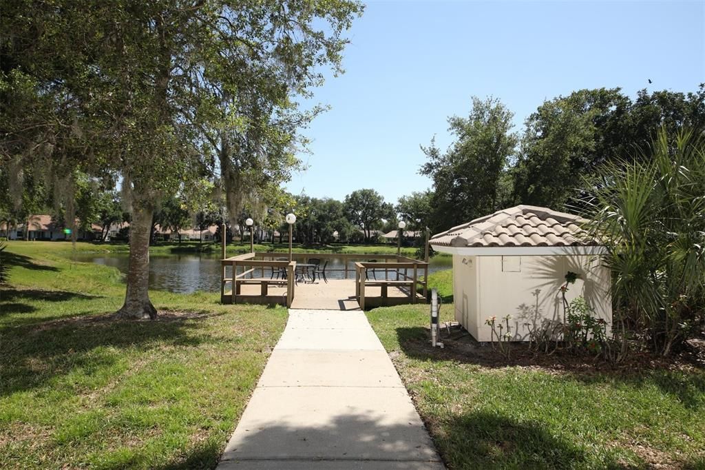 Walking trails & a great dock for relaxing by the lake