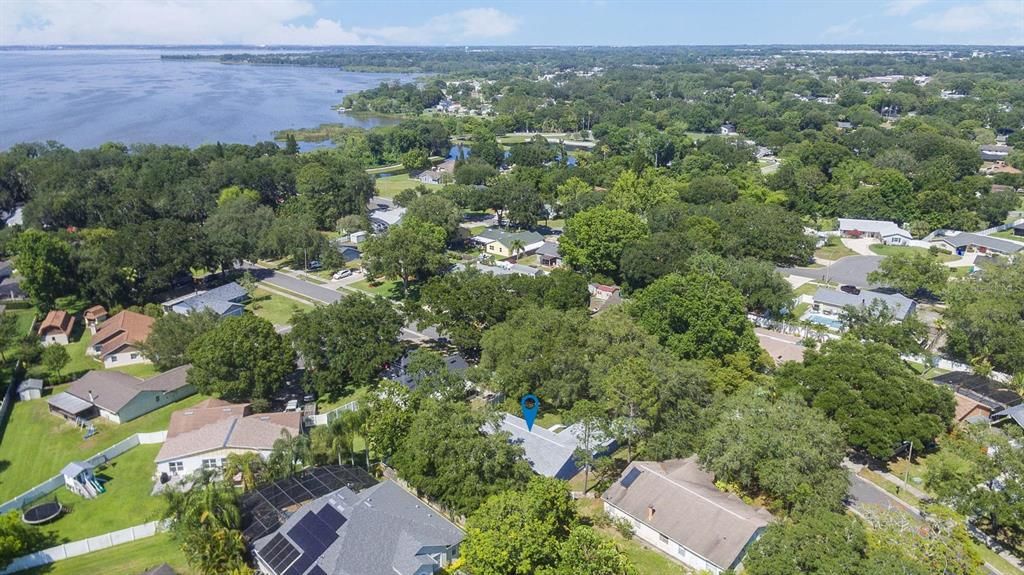Aerial view of the property - Lake Apopka nearby
