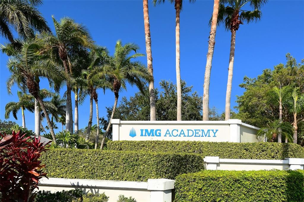 The World Famous IMG Academy, offering training facilities for a variety of sports, and the host setting for major sporting events, is 5 minutes away.