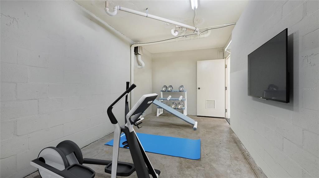 Private Storage room - great for a home gym?