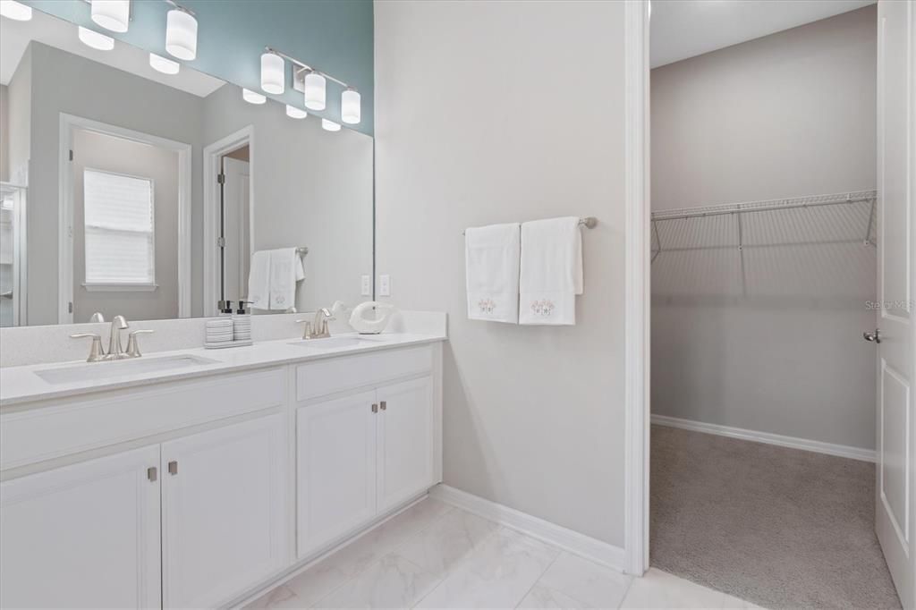 Double Sinks and Walk-In Closet