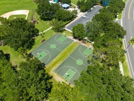 BASE BALL FIELD AMD BASKETBALL COURTS NEXT TO THE PLAYGROUND