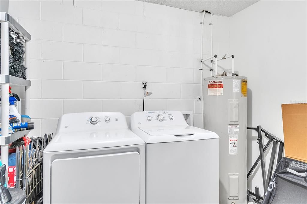 Laundry in garage