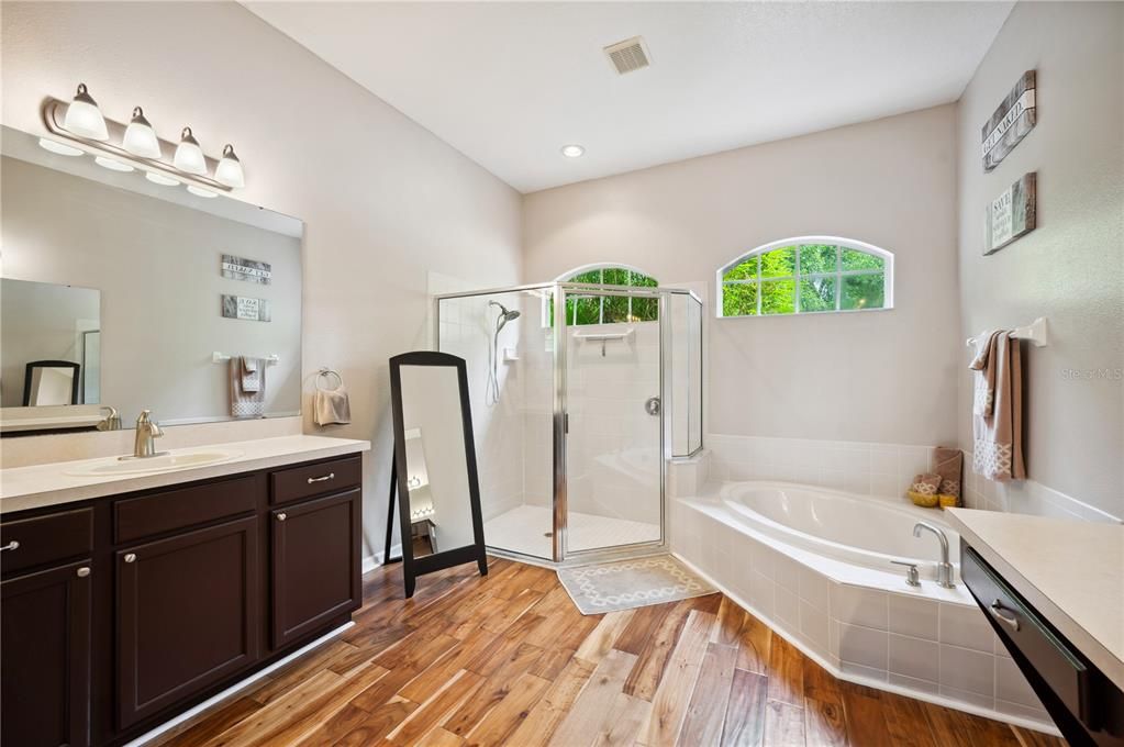 Owners Bath with soaking tub