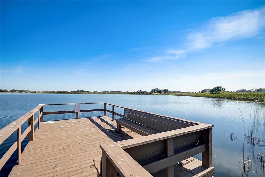 Lake Medora fishing pier