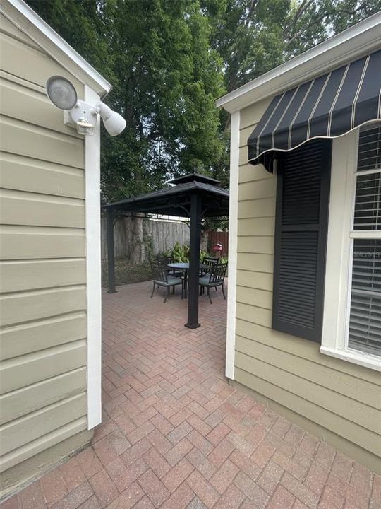 private gazebo w/ pavers