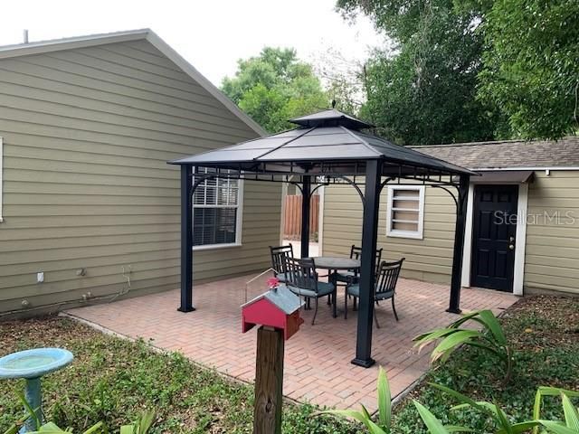 gazebo (garage in background - not included)