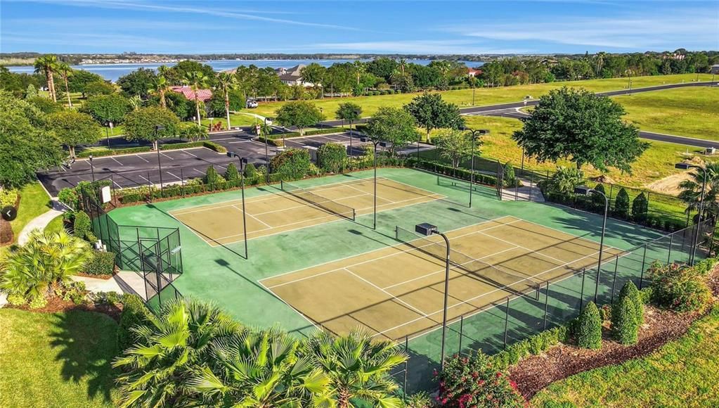 LIGHTED TENNIS COURTS