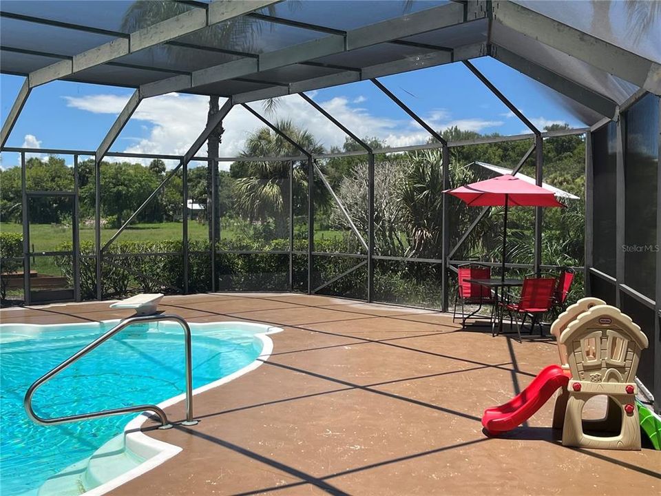 NEWLY SCREENED POOL CAGE