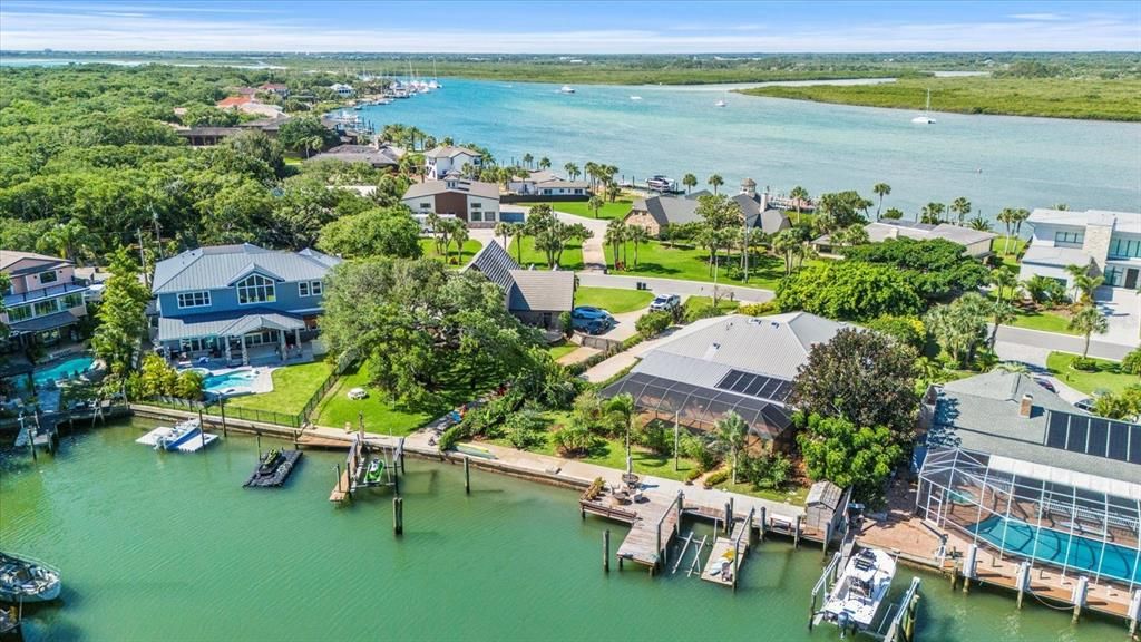 tucked in off the intracoastal on the canal allows added protection from storms