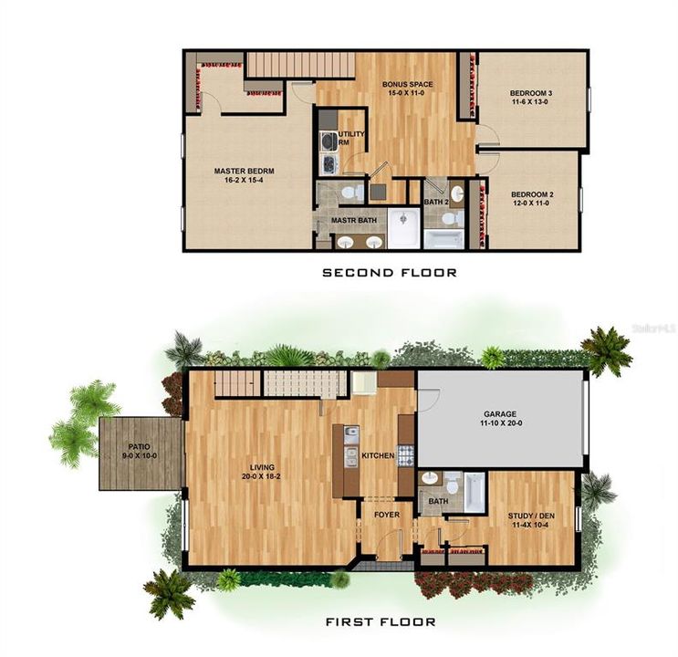 Sample Estero Floor Plan with Dimensions