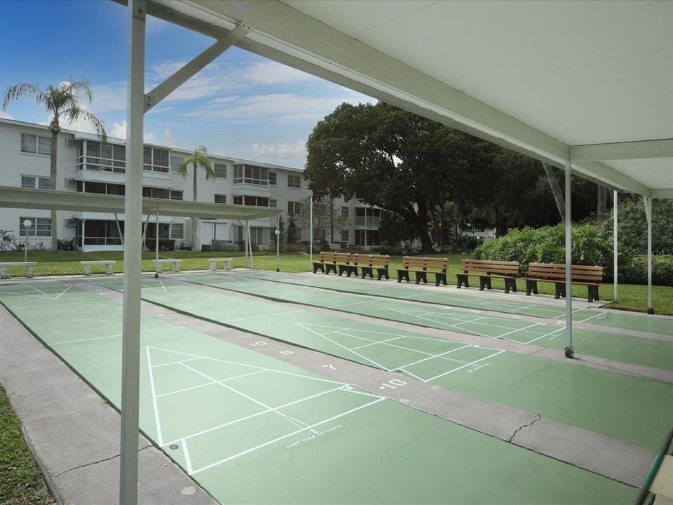 Covered shuffleboard