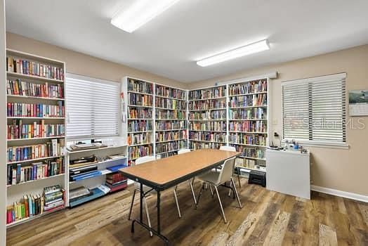 Library in clubhouse