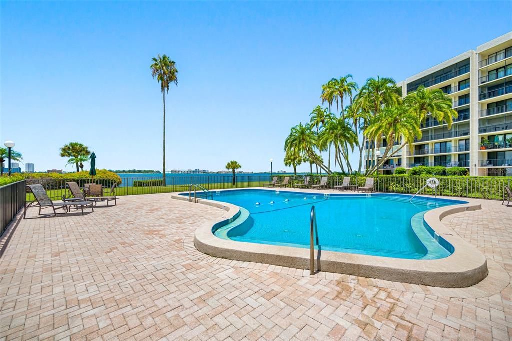 Heated Pool located on the Intracoastal