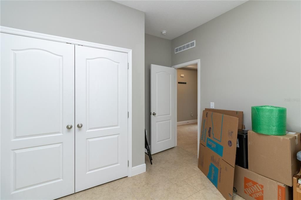 Bedroom 3, double swing closet doors