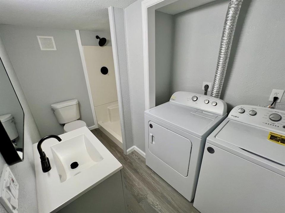 Bathroom with Laundry