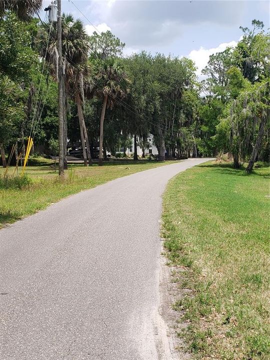 Road in front of property