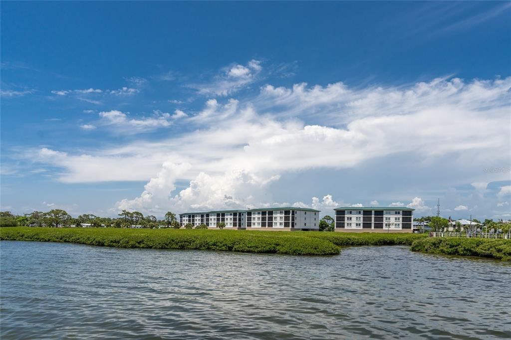 View from the Intercoastal Waterway that leads you to the Gulf Of Mexico!