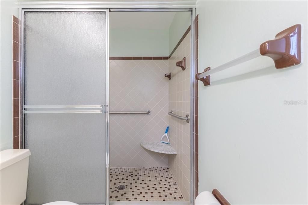 Walk in Shower with Bars
