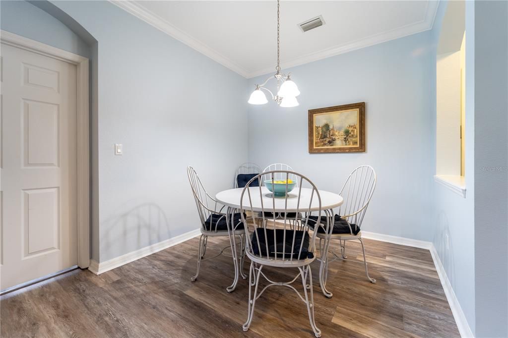 Dining Area Is Part Of The Living Room Yet Has It's Own Space