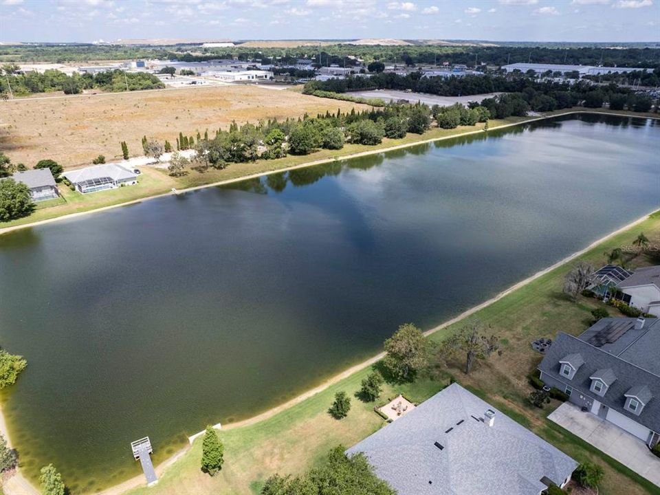 Aerial view of Square Lake.