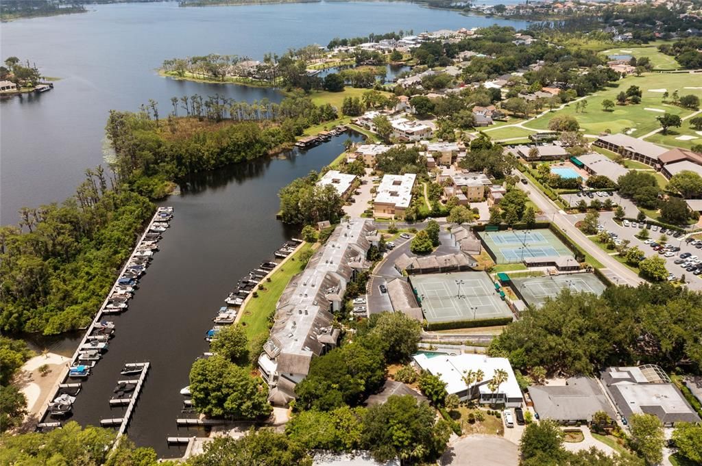 Aerial View of Marina